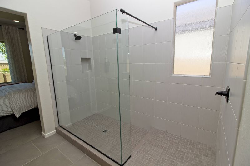 Walk-in Shower with Natural Stone Finish